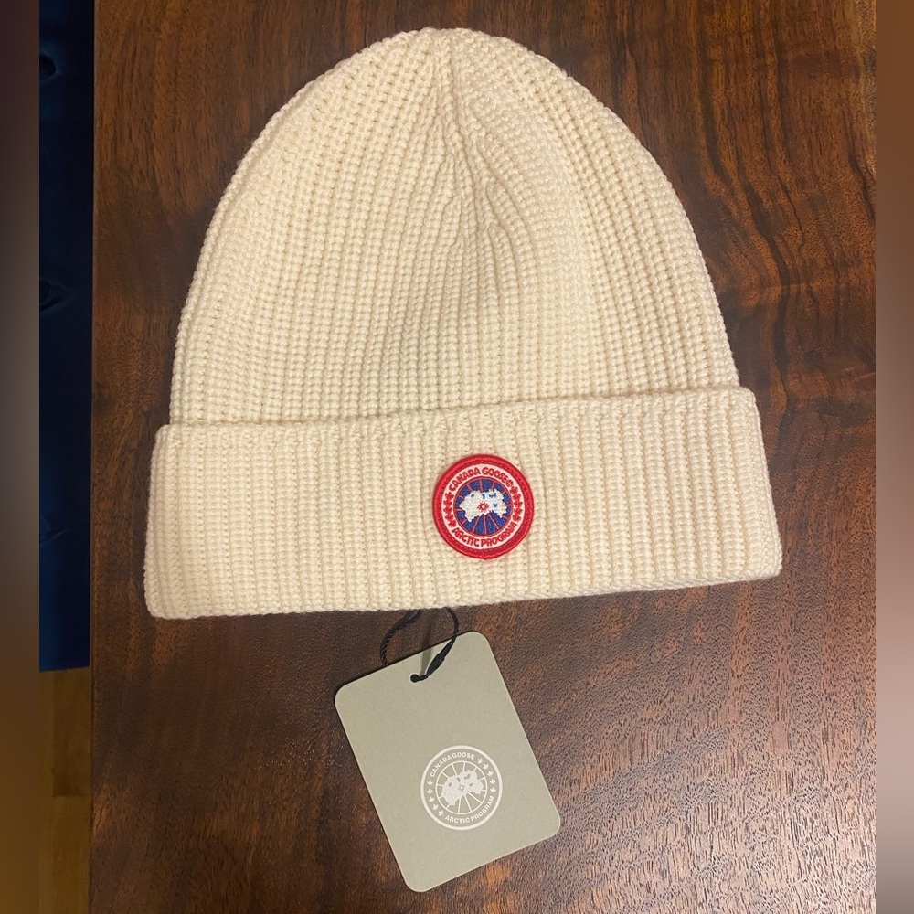 Canada Goose Cream Beanie